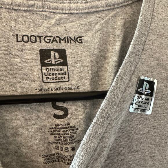 God of War Loot Gaming T-Shirt Men’s Small Gray Red 2018 PlayStation Official - Picture 4 of 6